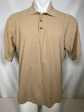 Eddie Bauer Beige Outdoor Performance Polo Shirt Men's MEDIUM