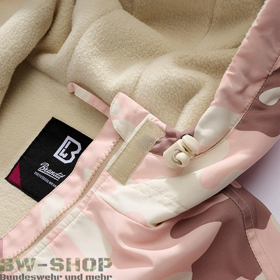 BRANDIT WINDBREAKER ZIPPER DAMEN GEFÜTTERT REGENJACKE WINDJACKE ARMY JACKE RV - Bild 3 von 4