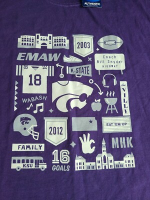 T-Shirt Kansas State Wildcats - Taille XL Homme - Chasse & Pêche - Occasion Très Bon État