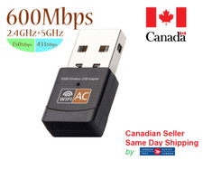 USB WIFI Adapter Dual Band 2.4 5.8Ghz 600Mbps for Desktop/Laptop