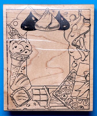 VINTAGE CANDY FRAME kisses ice cream chocolate valentine bonbon chip dessert fun