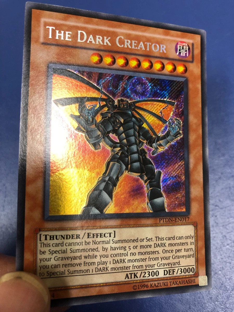 Yugioh The Dark Creator Secret Rare Phantom Darkness PTDN-EN017 Unlimited NM