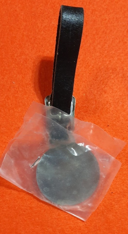 VINTAGE HONEGGERS BIG H FEED ADVERTISING POCKET WATCH FOB WITH LEATHER ...