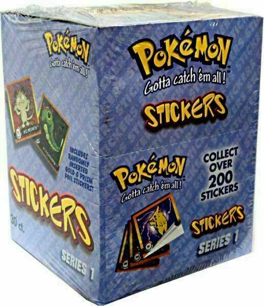 1999 Pokemon Artbox Factory Sealed Sticker Box - 30 Packs, 300 Stickers Total (Box Has Damage) 2 thumbnail image