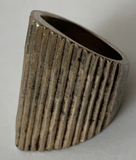 Modernist Mexico Taxco 925 Sterling Silver Ring SZ 7.5