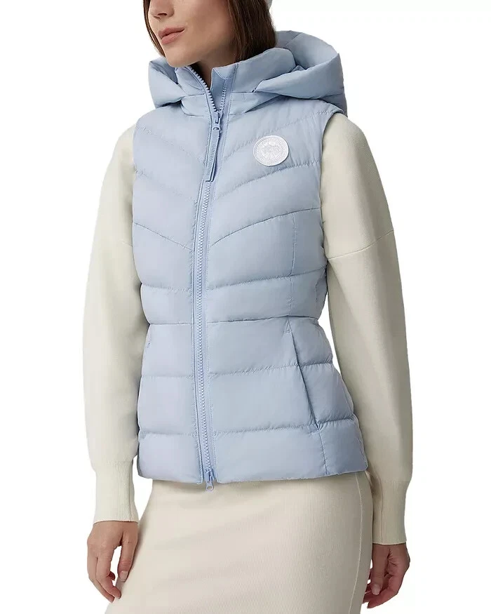 NUEVO Chaleco de Plumón Canada Goose Claire en Azul Amanecer Talla XS #DC225 Foto 2 de 4