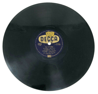 10'' Schellackplatte Shellac Decca F 46 406 - Leb' wohl, leb' wohl vergiß mi (W8)