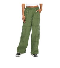 Wild Fable Mid Rise Wide Leg Green Lightweight Cargo Pants XS