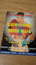 Boxing Program Jimenez Vs Regan 1995 Cardiff  Acceptable Condition Rare