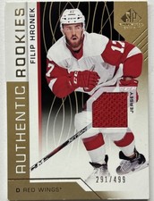Upper Deck 2018-19 SP Game Used Filip Hronek RC Gold Jersey #175 /499