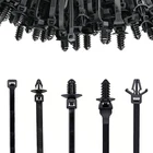 210 Pack Universal Cable Ties for Car Mount, 5 Sizes Cable Ties Black...
