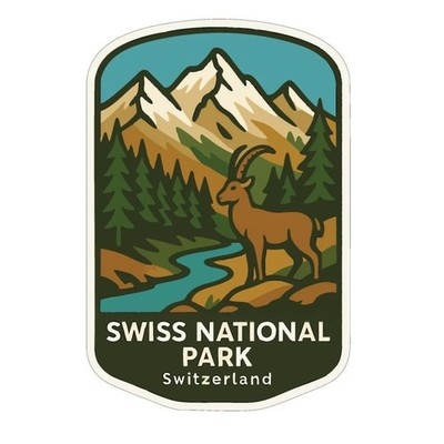 Swiss Switzerland Iron On Heat Transfer Vinyl HTV Die-Cut World National Parks