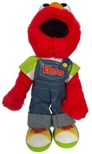 Fisher Price Lets Pretend Elmo Plush Doll Toy Overalls Moves Talks Animated 1999