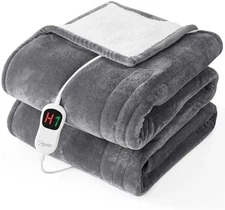Twin Size Heated Electric Blanket 10 Levels Auto Off