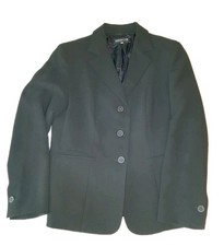 Jones New York Platinum Collection Black Blazer Sz 10