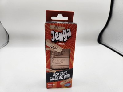 Pocket Size Jenga Mini Wood Blocks Stacking Family Game by Hasbro New Sealed