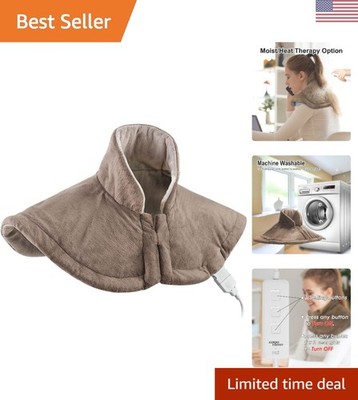 Luxury Heating Pad for Neck, Back & Shoulders - 3 Heat Settings, Auto-Off