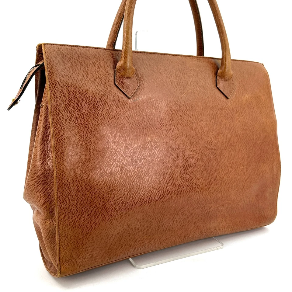 Ferragamo Gancini handbag brown leather authentic - Image 3 of 4