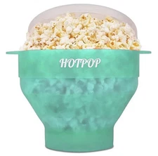 Brand New Silicone Microwave Popcorn Maker with Handles