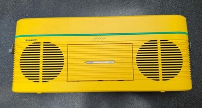 Sharp QT V40-Y Cassette Radio Yellow WORKS GREAT!