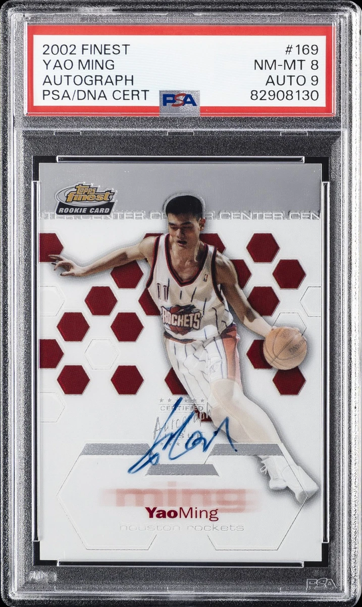 Topps Yao Ming Basketball Autographed Sports Trading Cards