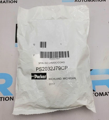 Parker PS2032J79CP 3-Pin Solenoid W/ 30mm Cable 24VDC