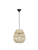 Nova Luce Marlo Pendelleuchte Beige Rattan HöHenverstellbar Dimmbar E27 12W IP20