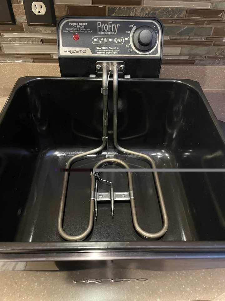 NOVA Fritadeira Presto Aço Inoxidável Cesta Dupla Elemento de Imersão ProFry - Imagem 2 de 4