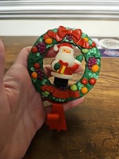 Vintage 1982 Hallmark Spinning Santa Stocking Holder 