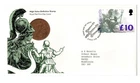 1993 GB HIGH VALUE £10 BRITANNIA First Day Cover Windsor Postmark FDC