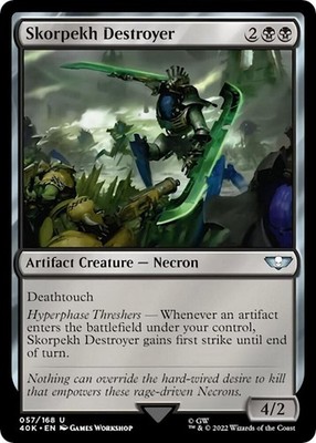 1x Skorpekh Destroyer - Universes Beyond: Warhammer 40,000 Near Mint - MTG