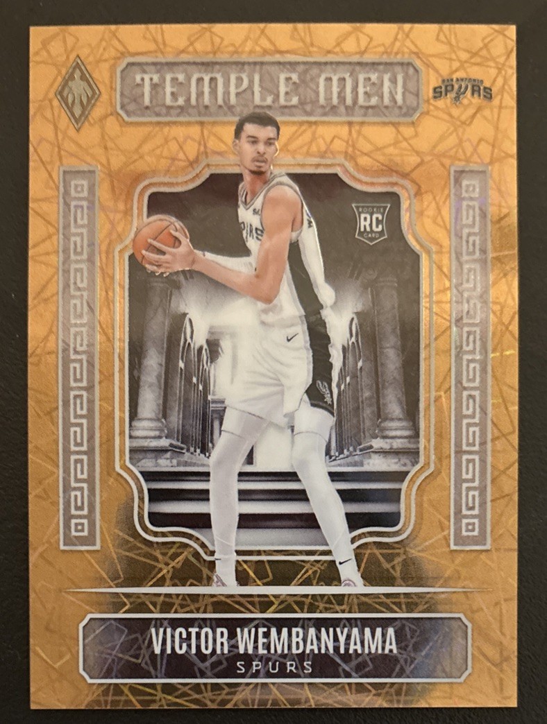 VICTOR WEMBANYAMA 2023-24 Panini Phoenix Temple Men Bronze Lazer Rookie #18/49