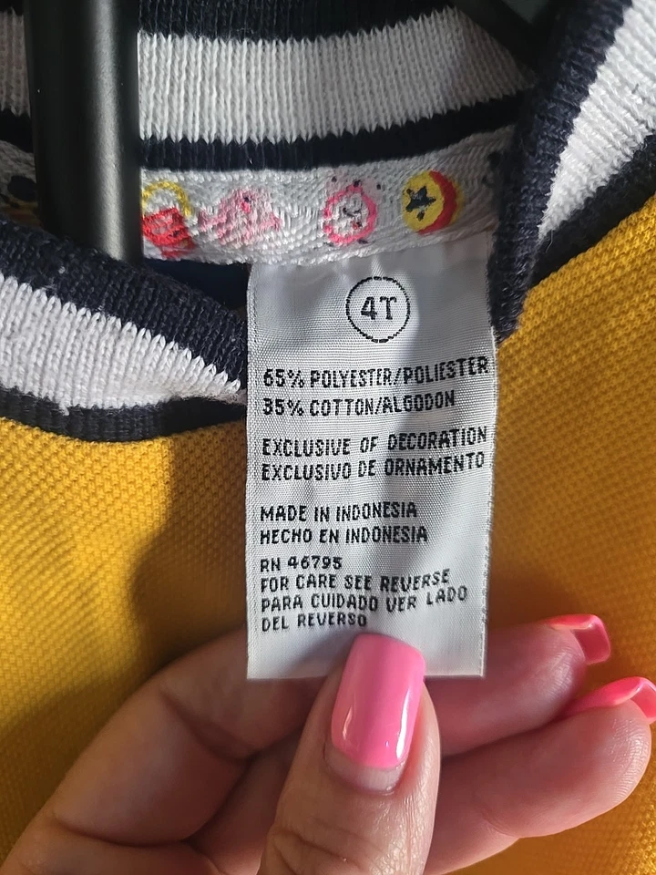 Camisa DE COLECCIÓN BLUES PISTAS 1999 AMARILLA Niños 4T Usada Foto 4 de 4