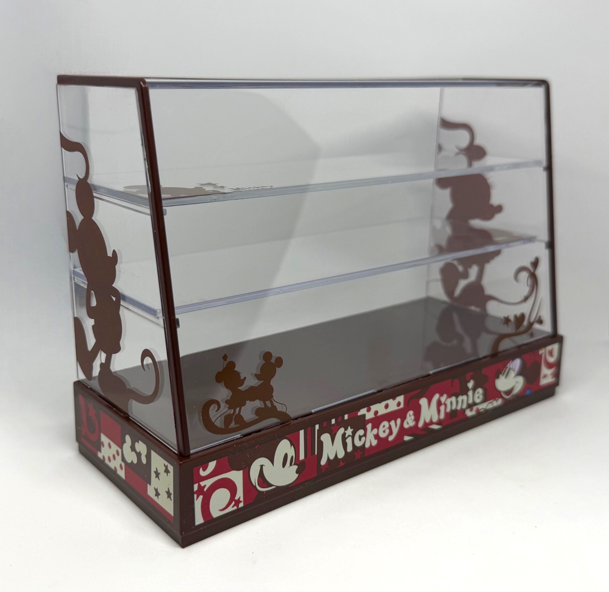 Re-Ment Disney Mickey & Minnie Showcase Display Case with Stickers