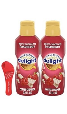International Delight White Chocolate Raspberry Coffee Creamer, 32 fl oz 2 Pack