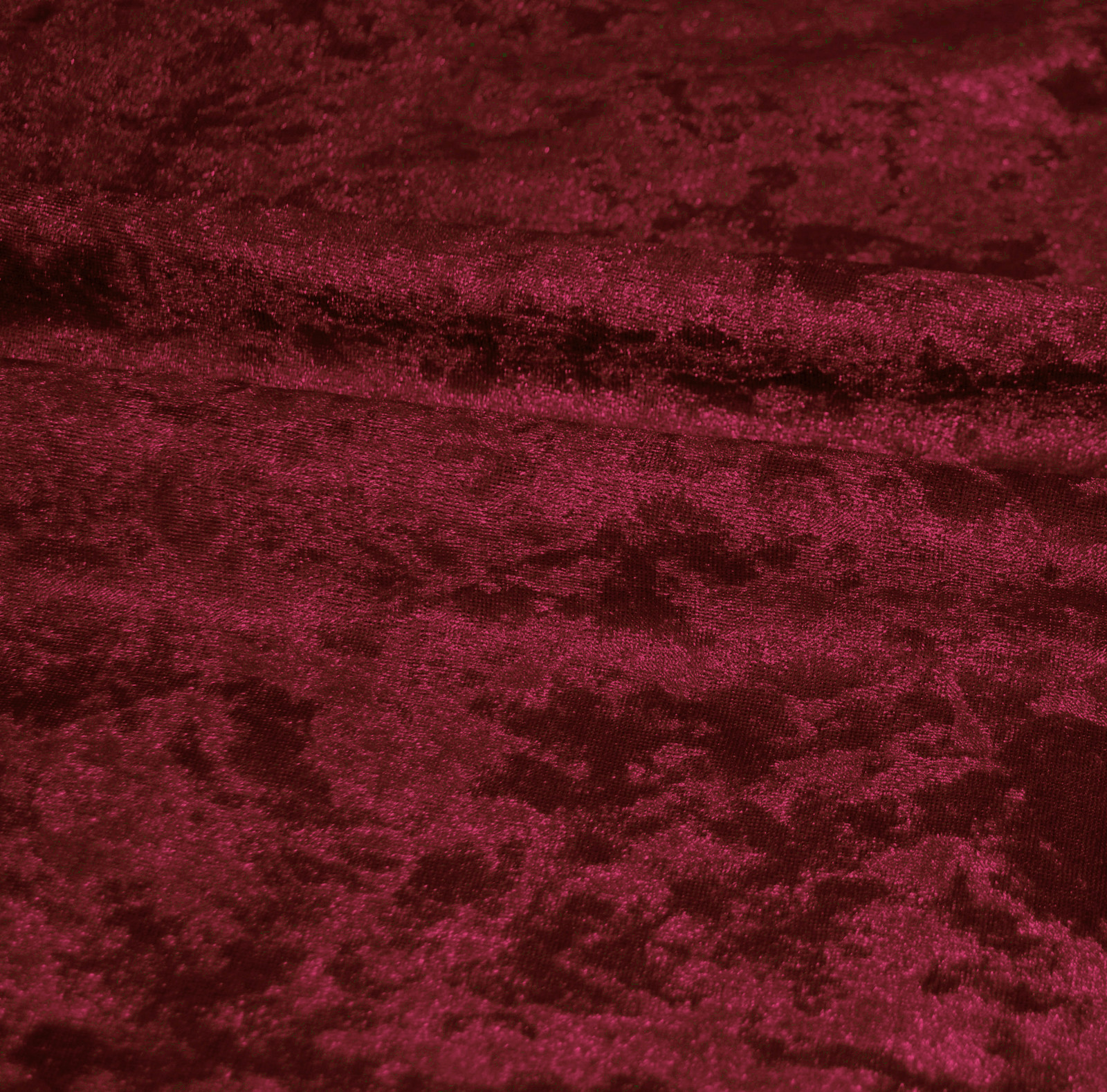 Mv25t Dark Red Diamond Crushed Velvet Sofa 3D Box Seat Cushion Cover