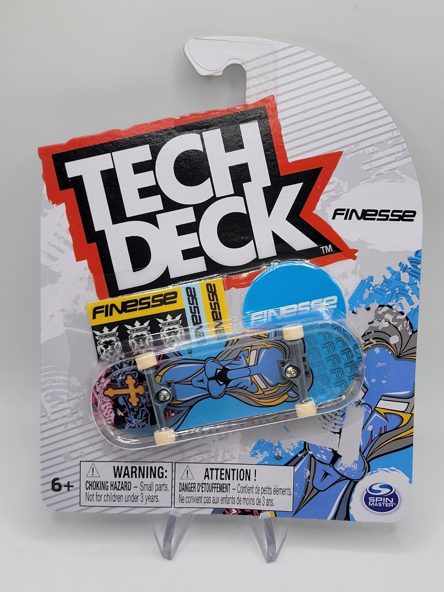 Tech Deck Finesse Blue w/ Lion King Fingerboard Skateboard. Ships