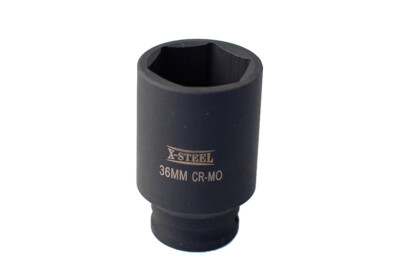 1/2'' Dr Cr-Mo 6PT Deep Impact Socket 78mmL Option: 8/10...32/33/34/35/36/38/41mm