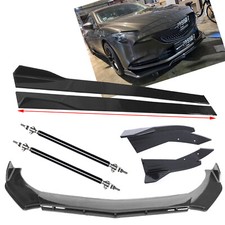 For Mazda 6 2003-2021 Carbon Fiber Front Bumper L Splitter Side Skirt Strut Rods