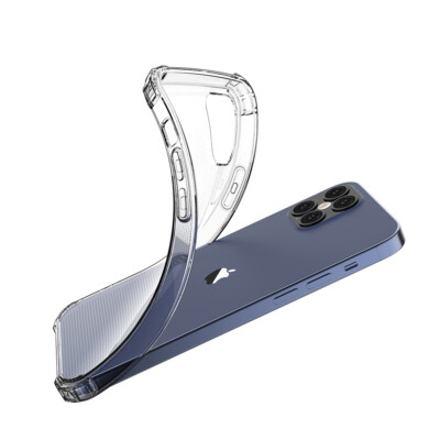 For iPhone 12/Pro/Max/Mini Case Smartphone  Crystal Clear pack X 3