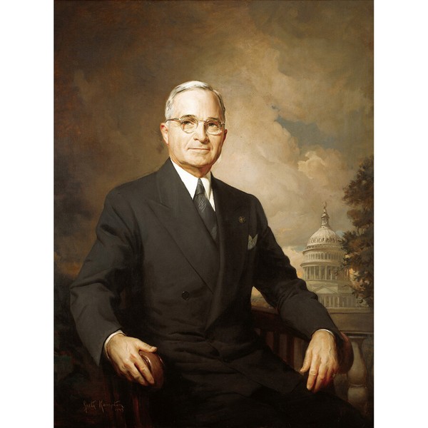 Kempton PorträT PräSident Harry Truman Usa Kunstdruck Leinwand 30X40 Cm-image