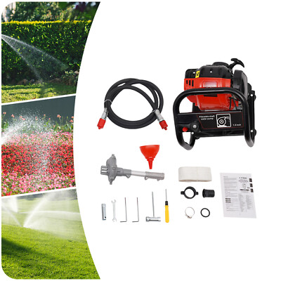 #ad 1.5 Inch 4 Stroke Engine Gas Water Pump Water Transfer Pump Gasoline Powered 2HP $139.72