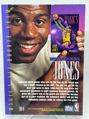 Eddie Jones 1994-95 NBA Hoops Magic's All-Rookie Team #AR-8 Insert