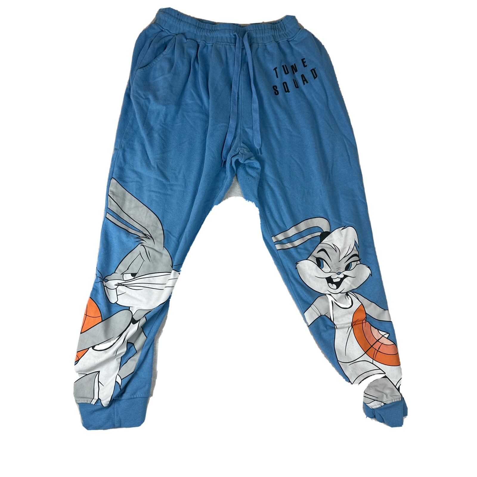 Space Jam Tune Squad Light Blue Sweatpants XL GUC Gem