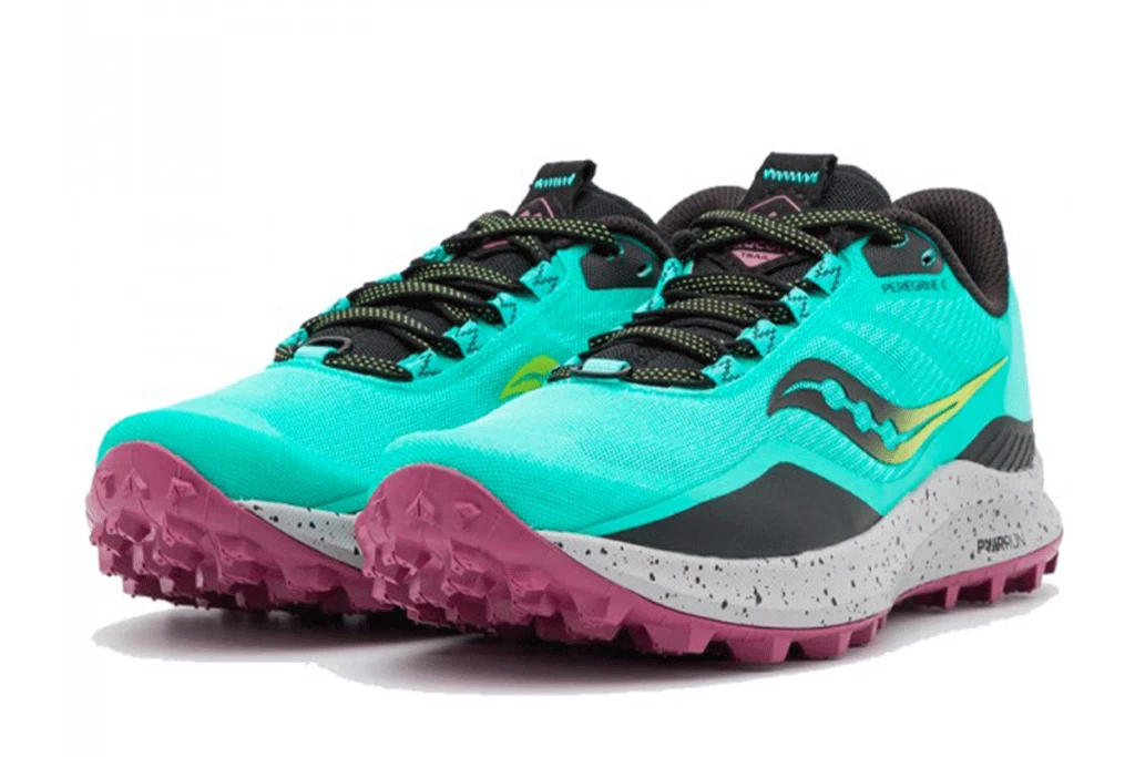 Saucony Peregrine 12 Women s Running Shoes Blue Trail Run Low
