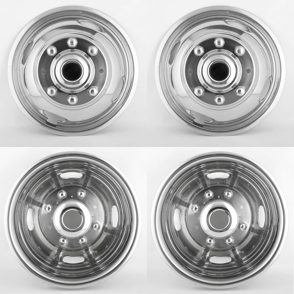 17" Simulators Wheel Cover 8 Lug 4 Hand Hole Hubcaps for 2005-2021 Ford F350 - Imagem 4 de 4