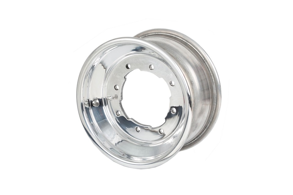 LTZ 400 LTR 450 Front Wheels 10x5 4+1 Alba Racing Polished Rolled Lip ...