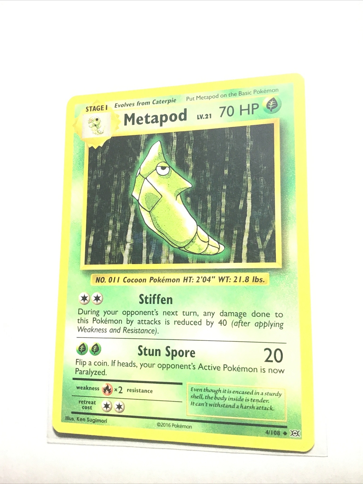 METAPOD - 4/108 - XY Evolutions - Pokemon Card - NM