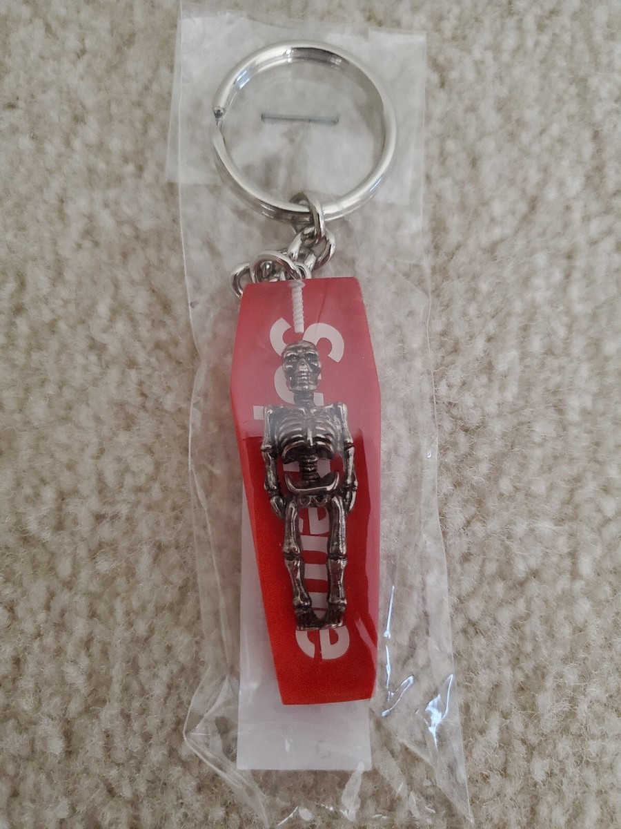Supreme Skeleton Keychain Red SS20 Halloween Inspired Rare Supreme Skeleton Keychain Red SS20 Halloween Inspired Rare