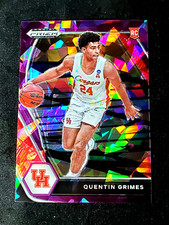2021-22 Panini Prizm Quentin Grimes Purple Cracked Ice /149 Draft Picks #46 RC